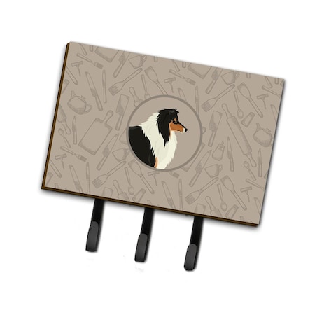 Jensendistributionservices Collie in the Kitchen Leash or Key Holder MI1716726